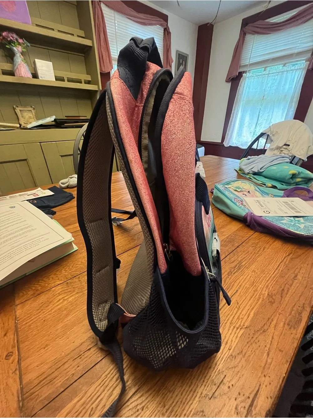 Pottery Barn Kids Ombre Pink Teal Gradient Backpack - Personalized Abigail